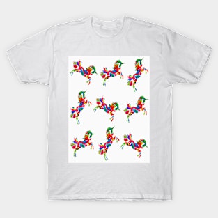 Happy unicorns on White T-Shirt